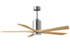 Matthews Fan Company - PA5-CR-LM-60 - 60" Ceiling Fan - Patricia-5 - Polished Chrome