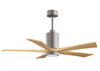 Matthews Fan Company - PA5-BN-LM-52 - 52" Ceiling Fan - Patricia-5 - Brushed Nickel