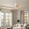 Matthews Fan Company - PA3-WH-LM-52 - 52" Ceiling Fan - Patricia-3 - Gloss White