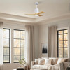 Matthews Fan Company - PA3-WH-LM-42 - 42" Ceiling Fan - Patricia-3 - Gloss White