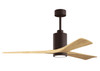 Matthews Fan Company - PA3-TB-LM-60 - 60" Ceiling Fan - Patricia-3 - Textured Bronze