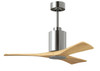 Matthews Fan Company - PA3-CR-LM-42 - 42" Ceiling Fan - Patricia-3 - Polished Chrome