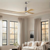 Matthews Fan Company - PA3-BN-LM-60 - 60" Ceiling Fan - Patricia-3 - Brushed Nickel