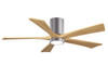 Matthews Fan Company - IR5HLK-BP-LM-52 - 52" Ceiling Fan - Irene-5HLK - Brushed Nickel