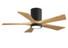 Matthews Fan Company - IR5HLK-BK-LM-42 - 42" Ceiling Fan - Irene-5HLK - Matte Black