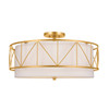 Kichler - 52076CLG - Four Light Semi Flush Mount - Birkleigh - Classic Gold