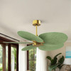 Matthews Fan Company - AKTP-BRBR-PL - Five Blade Ceiling Fan - Alessandra Tropical - Brushed Brass
