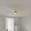 Matthews Fan Company - AKLK-BRBR-LM-56 - 56" Ceiling Fan - Alessandra - LK - Brushed Brass
