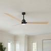Matthews Fan Company - AKLK-BK-LM-72 - 72" Ceiling Fan - Alessandra - LK - Matte Black