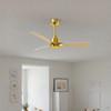 Matthews Fan Company - AK-BRBR-LM-42 - 42" Ceiling Fan - Alessandra - Brushed Brass