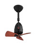 Matthews Fan Company - DI-BK-WD - 16" Ceiling Fan - Diane - Matte Black