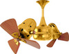 Matthews Fan Company - DD-GOLD-WD - 36"Ceiling Fan - Duplo-Dinamico - Gold
