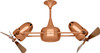 Matthews Fan Company - DD-BRCP-WD - Ceiling Fan - Duplo-Dinamico - Brushed Copper
