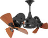 Matthews Fan Company - DD-BKN-WD - Ceiling Fan - Duplo-Dinamico - Black Nickel