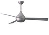 Matthews Fan Company - DA-BS-BW - 52" Ceiling Fan - Donaire - Brushed Stainless