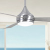 Matthews Fan Company - DA-BS-BW - 52" Ceiling Fan - Donaire - Brushed Stainless