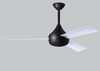 Matthews Fan Company - DA-BK-WH - 52" Ceiling Fan - Donaire - Matte Black