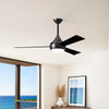 Matthews Fan Company - DA-BB-BK - 52" Ceiling Fan - Donaire - Brushed Bronze