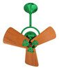 Matthews Fan Company - BD-GREEN-WD - 16" Ceiling Fan - Bianca Direcional - Esmeralda
