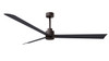Matthews Fan Company - AK-TB-BK-72 - 72" Ceiling Fan - Alessandra - Textured Bronze
