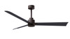 Matthews Fan Company - AK-TB-BK-56 - 56" Ceiling Fan - Alessandra - Textured Bronze