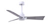 Matthews Fan Company - AK-MWH-BW-42 - 42" Ceiling Fan - Alessandra - Matte White