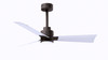 Matthews Fan Company - AKLK-TB-MWH-42 - 42" Ceiling Fan - Alessandra - LK - Textured Bronze