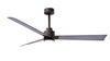 Matthews Fan Company - AKLK-TB-BW-56 - 56" Ceiling Fan - Alessandra - LK - Textured Bronze
