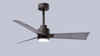 Matthews Fan Company - AKLK-TB-BW-42 - 42" Ceiling Fan - Alessandra - LK - Textured Bronze