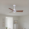 Matthews Fan Company - AKLK-MWH-WN-42 - 42" Ceiling Fan - Alessandra - LK - Matte White