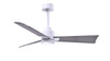 Matthews Fan Company - AKLK-MWH-BW-42 - 42" Ceiling Fan - Alessandra - LK - Matte White