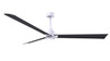 Matthews Fan Company - AKLK-MWH-BK-72 - 72" Ceiling Fan - Alessandra - LK - Matte White