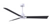 Matthews Fan Company - AKLK-MWH-BK-56 - 56" Ceiling Fan - Alessandra - LK - Matte White