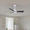 Matthews Fan Company - AKLK-MWH-BK-42 - 42" Ceiling Fan - Alessandra - LK - Matte White