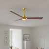 Matthews Fan Company - AKLK-BRBR-WN-56 - 56" Ceiling Fan - Alessandra - LK - Brushed Brass