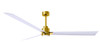 Matthews Fan Company - AKLK-BRBR-MWH-72 - 72" Ceiling Fan - Alessandra - LK - Brushed Brass