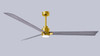 Matthews Fan Company - AKLK-BRBR-BW-72 - 72" Ceiling Fan - Alessandra - LK - Brushed Brass
