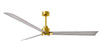 Matthews Fan Company - AKLK-BRBR-BW-72 - 72" Ceiling Fan - Alessandra - LK - Brushed Brass