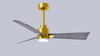 Matthews Fan Company - AKLK-BRBR-BW-42 - 42" Ceiling Fan - Alessandra - LK - Brushed Brass