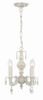 Crystorama - 5024-AW-CL-MWP - Four Light Mini Chandelier - Paris Market - Antique White