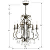 Crystorama - 5016-EB-CL-MWP - Six Light Chandelier - Ashton - English Bronze