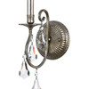 Crystorama - 5011-OS-CL-MWP - One Light Wall Sconce - Ashton - Olde Silver