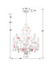 Crystorama - 4856-WW - Five Light Chandelier - Lola - Wet White