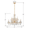Crystorama - 4479-GD-CL-I - 12 Light Chandelier - Maria Theresa - Gold