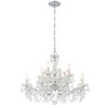 Crystorama - 4479-CH-CL-MWP - 12 Light Chandelier - Maria Theresa - Polished Chrome