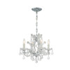 Crystorama - 4474-CH-CL-S - Four Light Mini Chandelier - Maria Theresa - Polished Chrome