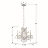 Crystorama - 4474-CH-CL-S - Four Light Mini Chandelier - Maria Theresa - Polished Chrome
