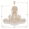 Crystorama - 4460-GD-CL-S - 37 Light Chandelier - Maria Theresa - Gold