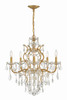 Crystorama - 4455-GA-CL-MWP - Six Light Chandelier - Filmore - Antique Gold