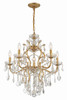 Crystorama - 4455-GA-CL-MWP - Six Light Chandelier - Filmore - Antique Gold